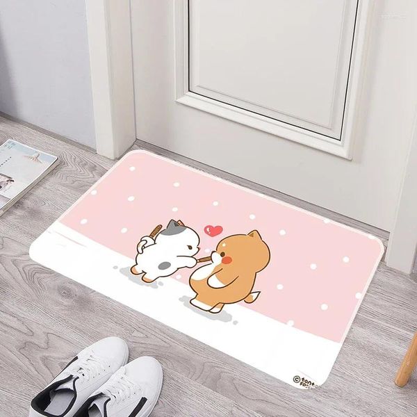 Tapis Tonton Friends Tapis de Porte d'entrée Mignon Tapis absorbant de Cuisine Tapis de Sol de Salle de Bain Tapis de Balcon de Couloir Tapis de Bain Kawaii Paillasson de Pied