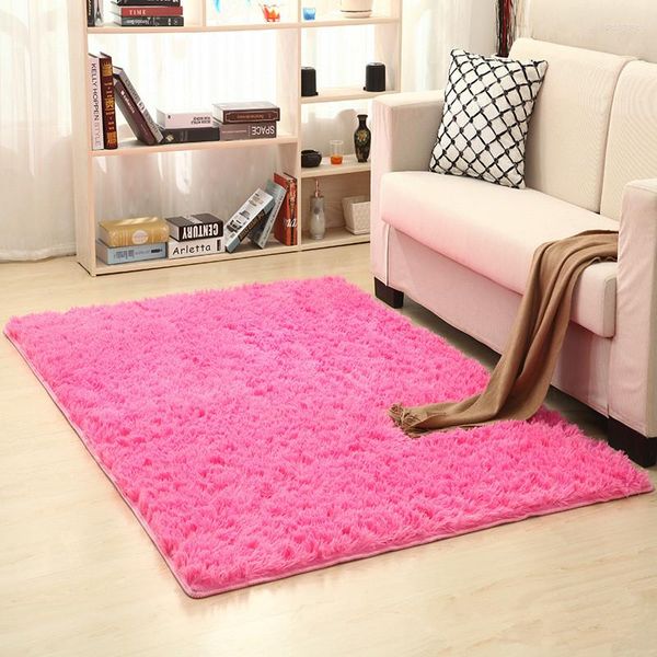 Tapis Top vente cheveux longs 200 cm x 400 cm épaissi lavé soie tapis antidérapant salon table basse couverture chambre tapis