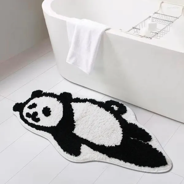 Carpets Tufting Panda Bear Salle de bain Tat Soft Duffy Cartoon Tapis pour chambre d'enfants Porte de porte Porte de porte antidérapante Plau