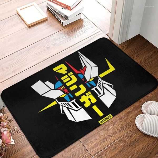 Alfombras UFO Robot Goldrake Felpudo antideslizante Mazinger Z y gran baño Alfombra de cocina Alfombra de oración Decoración del patrón del hogar