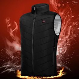 Tapijten Unisex Elektrisch verwarmd vest 9 verwarmingszones Jas Winddicht Wasbaar Met ritssluiting USB-opladen Kamperen Buitensportkleding