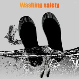 Tapijten unisex USB elektrische verwarmde inlegzolen winter comfortabele voeten warm thermisch wasbare wastafel sportschoenblokken