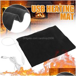 Tapijten Usb Elektrische Deken Koolstofvezel Verwarming Kussen Mat Pad Huisdier Film Winter Infrarood Koorts Pads Voor Rugpijn Drop Delivery Hom Dhd5R