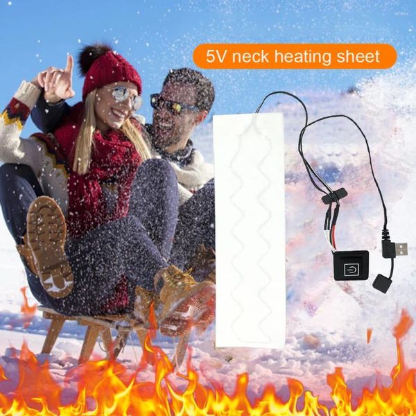 Alfombras USB Almohadilla calefactora eléctrica Calentador de tela Impermeable 3 niveles Chaqueta Almohadillas Chaleco de calefacción de invierno térmico al aire libre