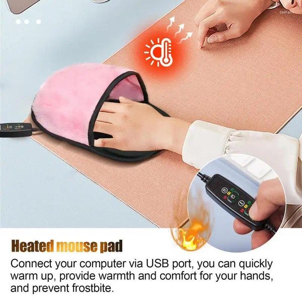 Alfombras Modos de calentamiento de calentador de la mano del mouse con almohadilla del USB para la computadora portátil portátil portátiles got ratones accesorios para juegos
