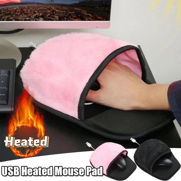 Carpets USB Chauffer la souris chauffée Hand plus chaude Mousepad d'hiver pour ordinateur pour ordinateur portable