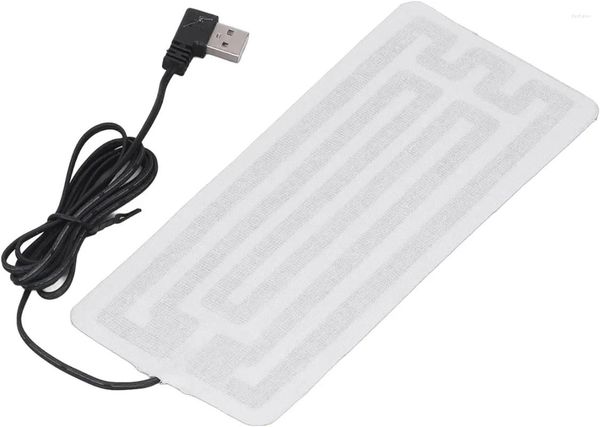 Tapis USB Coussin chauffant Chauffage Film électrique Fibre de carbone 7,5x3,5 pouces Safe D