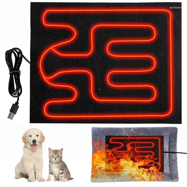 Alfombras Película de calefacción USB Plegado tibio Plegado calentado Poldia de asiento de asiento de asiento de asiento Pet Reptiles de invierno