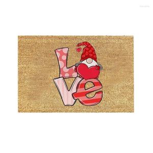 Carpets Valentin Day Door Mat de porte confortable ANTISSION ROMANTIQUE ANTICOPER MIGLE DOORMAT 40X60CM GNOME SOFT GNOME FORD POUR VALENTINE