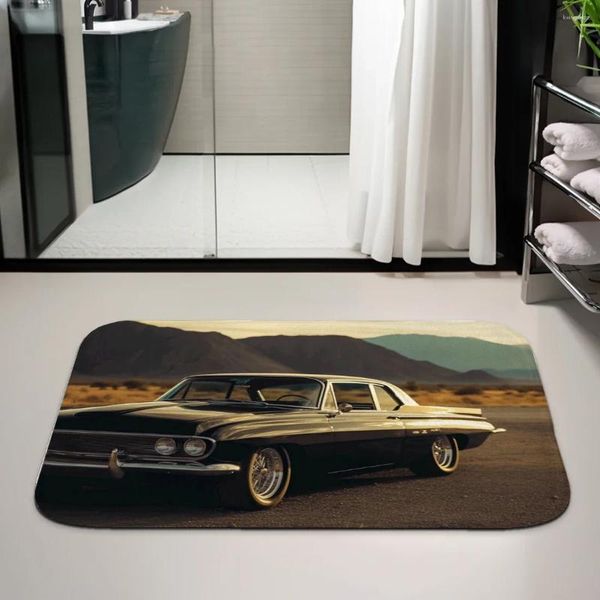 Carpets Valley Car Pographing Series Flannel Floor Mat salon Carpet Kitchen Balcon Chambre 60 40cm