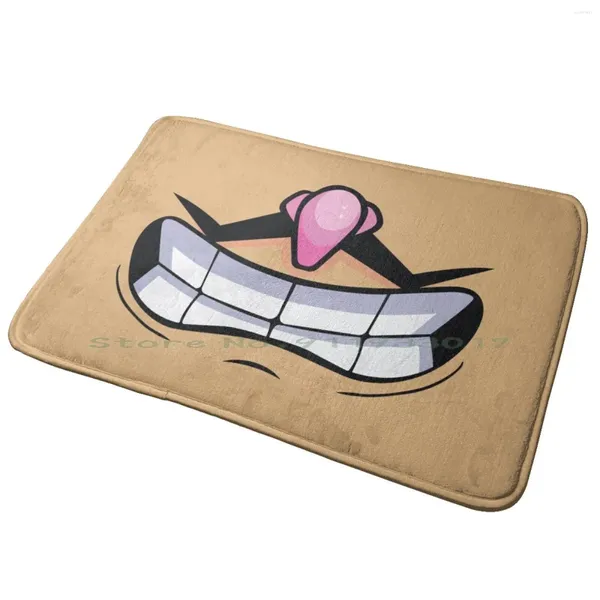 Tapis Waluigi Gamer Cadeau Tapis de porte d'entrée Tapis de bain Tapis de bain Anniversaire Anniversaire Noël Masque avec filtre Couverture du visage drôle