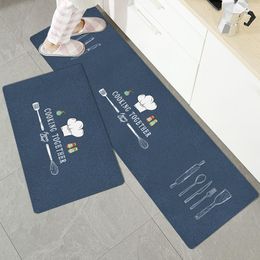 Tapis lavable anti-dérapant cuisine tapis longue impression couloir décoration dans la salle de bain chambre plancher maison entrée porte tapis