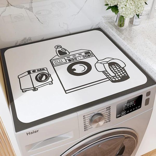 Carpets Washing Machine couvre le réfrigérateur au micro-ondes Absorbant de la poussière Tapis de salle de bain Not de salle de bain non glip