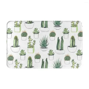 Tapis Aquarelle Cactus Succulents Paillasson Tapis Tapis Tapis Tapis De Bain Anti-dérapant Entrée Cuisine Chambre Lavable Anti-usure