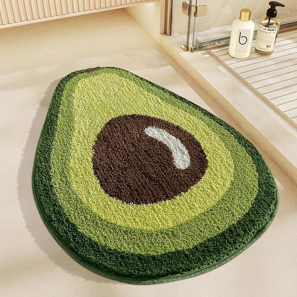 Tapis pastèque salle de bain Tapis doux touffeté irrégulier fruits Tapis salon Tapis toilette cuisine porte tapis de sol dortoir décor à la maison