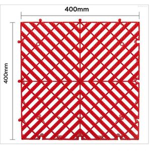 Tapijten waterdichte niet-skid garagevloer tegels modulaire plastic randen en hoeken verkoper 40x40x3cm