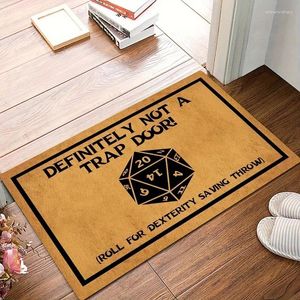 Carpets Bienvenue dans le Roll Dungeons pour initiative Bathroom Mat DND DND DOORMAT Cuisine Carpet Balcony Tap Home Decor