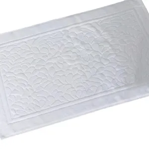 Tapis pieds blancs pavé de bain imprimé pavé de serviette à domicile coton coton paillasson non glissant tapis absorbants 50 80cm