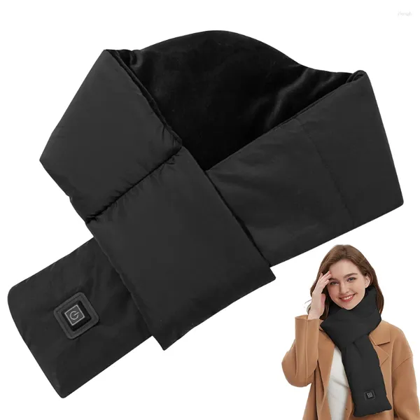 Alfombras Calefacción de invierno Bufanda calentada Lavable USB Recargable Almohadilla para el cuello Anti fugas 3 Temperatura ajustable para mujeres Hombres