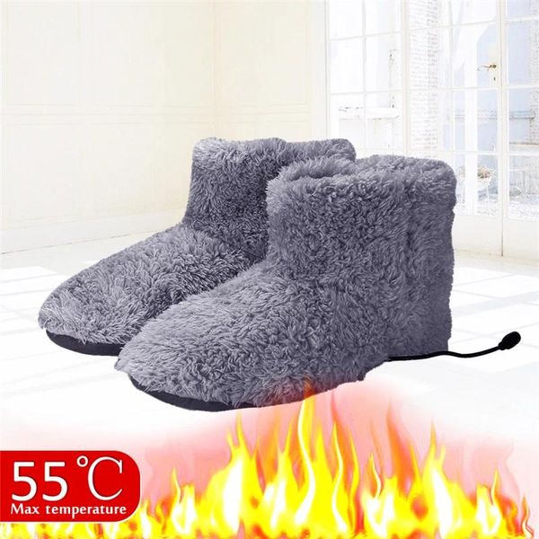 Carpets hivernaux USB USB Bottes de neige lavables Lavable confortable Plance électrique Chaussures chauffées Foot Warmer Gift Woman Homme chauffant les selles intimes