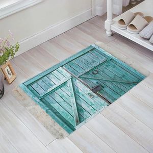 Alfombras Plank de madera Plaze Entrada de ladrillo Puquero Non-Slip Kitchen Mat de la alfombra Bienvenida Alfombra del pasillo del hogar Mats de baño