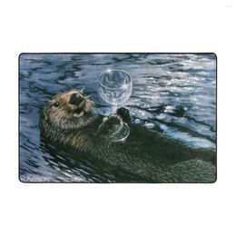 Tapijten Ya Otter Relax Deurmat Tapijt Mat Tapijt Polyester Antislip Vloer Decor Bad Badkamer Keuken Slaapkamer 60 90