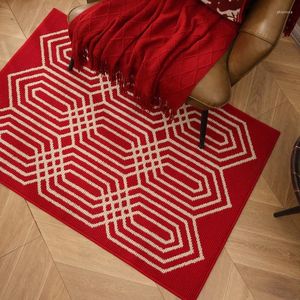 Carpets Année Red Scrape Door Mats Ourdoor Indoor non glipt Portant pour l'entrée Mat à sol de la cuisine Tapis Home Tapis Cadeau Housewarming Gift