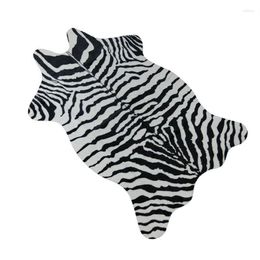 Alfombras Zebra Vaca Cabra Impreso Alfombra Terciopelo Imitación Cuero Alfombras Pieles de animales Pieles de animales Forma natural Decoración Mats2249