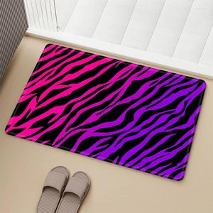 Carpets Zebra Stripes Match Tapis House Entrance Mat Mat de chambre Mattes Home Cuisine Tapison Carpet Bath Périte Prière Porte de salle de bain Porte-Porte