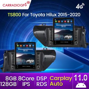 CarPlay 2 Din Android 11 Car DVD-speler voor Toyota Hilux Pick Up AN120 2015-2020 360 Camera GPS Radio Stereo 128G DSP Audio