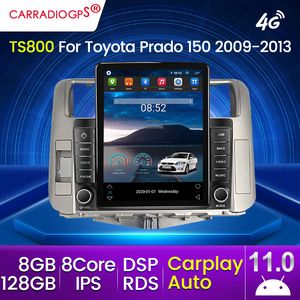 CarPlay 360 Camera Android 11 Car DVD Multimedia-speler voor Toyota Land Cruiser Prado 150 2009-2013 GPS Radio Stereo 128G 4G LTE DSP