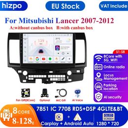 Carplay 4G 10.1 "10.33" autoradio Android pour Mitsubishi Lancer 10 CY 2007-2012 lecteur multimédia Navigation GPS 2din stéréo DSP