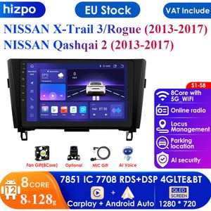 Carplay 4G Android Auto Radio Speler voor Nissan X-trail Xtrail X Trail 3 T32 Qashqai 2 J11 Autoradio Multimedia Video Nav BT