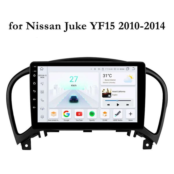 Autoradio Carplay 4G-LTE DSP AI 2 Din Android 12 pour Nissan Juke YF15 2010 2011 2012 2013 2014 lecteur multimédia 2din stéréo GPS