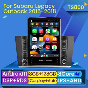 CarPlay-speler Android 11 Car DVD Multimedia Radio Stereo voor Subaru Outback Legacy 2015-2018 GPS Navigation Head Unit BT BT