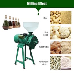 Carrielin Professionele Wet Dry Graint Grinder Machine Commerciële Elektrische ultra-fijne rijst, maïs, tarwe, voedingsslijpmolen volkoren