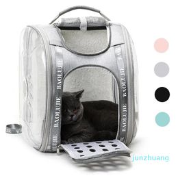 Transportín 2 en 1, bolso de mano, mochila para perros y gatos, transportador de mascotas, transpirable, pequeño, portátil, para viajes al aire libre, hombro de transporte