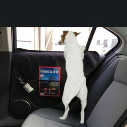 Carrier 2pcs Pet Car Window Covers For Big Dog Imperméable Empêcher Les Rayures Intérieur De La Voiture Accessoires De Voyage Dog Carriers Car Covers Mat