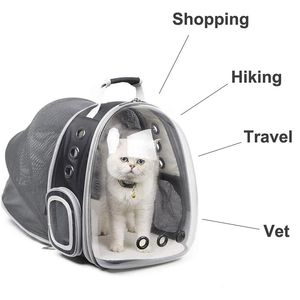 Sac à dos de transport extensible pour chat, sac de transport Portable, Capsule spatiale transparente, tente de voyage transparente pour animaux de compagnie, sac de transport pour petit chien, chat, lapin