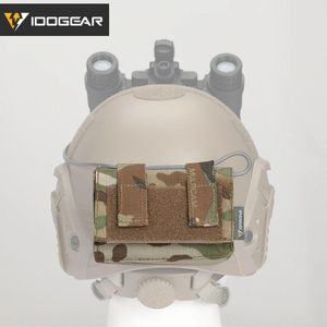 Carrier Idogear Tactische Snelle Helm Cover Pouch Afneembaar achterzakje Nvg Utility Bag Contragewicht Batterijzakje 3549 Molle