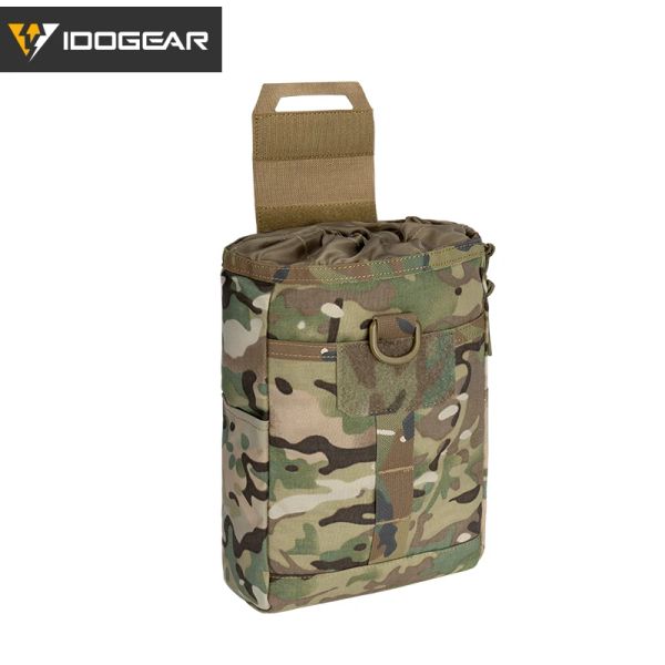 Portador IDOGEAR, bolsa de reciclaje plegable táctica, bolsa de descarga MOLLE, bolsa de caída Airsoft 3577