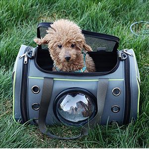 Drager Draagtas voor huisdieren Comfortabele ruimtecapsule Draagbare kattenhandtas Ademende hondentas Draagriem Drager Reizen