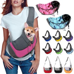 Carrier Pet Sling Draagtas Kleine Hond Outdoor Reizen Handtas Comfort Schoudertas Etui Ademend Oxford Puppy Kat Draagbare Draagtas