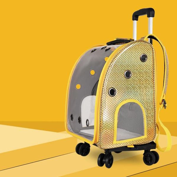 Sac de Transport Portable pour poussettes pour animaux de compagnie, sac de Transport pour chien et chat, bagages roulants, sac à dos, fourre-tout de voyage, sacs à roulettes pour chiens et chats, accessoires