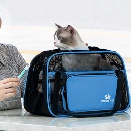 Sac de transport Portable pour petit chien et chat, sac à main d'été en maille respirante pour chiot, chat, chaton, sac à bandoulière unique, produit pour chat