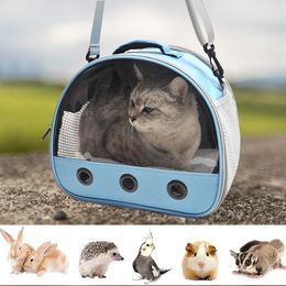 Sac de transporteur pour animaux de compagnie portable Carrier avec fenêtre transparente Sac de suspension extérieure pour lapin Hamster Chinchilla Hedgehog Pet de transport Case