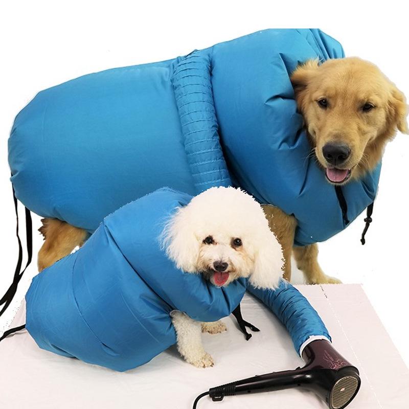 Transportadora portátil saco de secagem para animais de estimação dobrável cães secador de cabelo saco de aliciamento saco seco para animais de estimação gato golpe