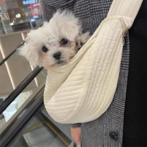 Carrier Shoulder pet Carrying Bag simple design Pet Carriers Portable Breathable Bag Cat Dog Carrier Bags Outgoing Travel Pets Handbag