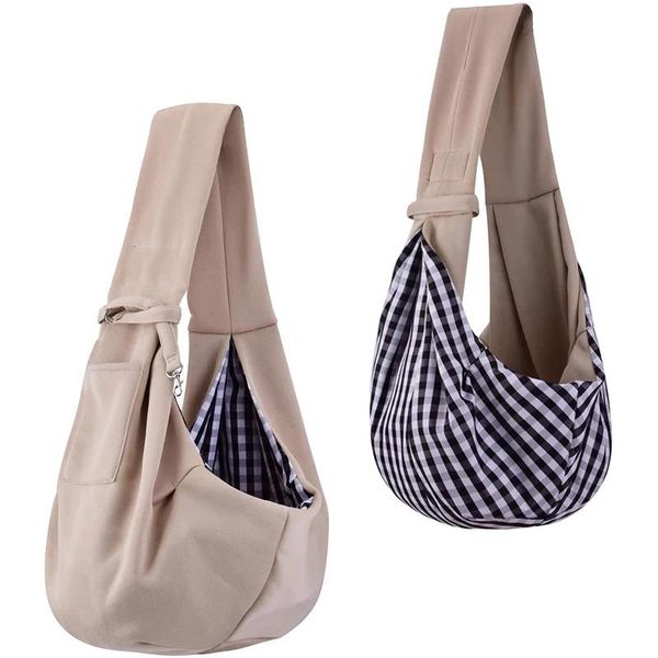 Mochila pequeña para gatos, bolsa de tela ajustable, transpirable, bolso de hombro Diagonal portátil, mochila para perros