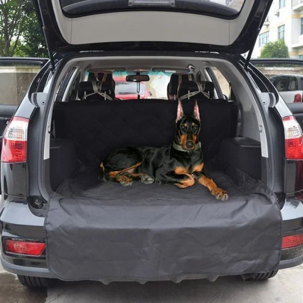 Transportín impermeable de tela Oxford, estera para mascotas para SUV, revestimiento de carga para maletero de coche, cubierta completa, transportadores para perros sólidos antideslizantes, accesorios de viaje